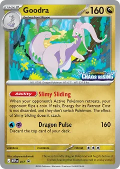 Goodra Promo card from Mega Evolution Black Star Promos