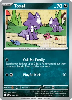 Toxel Promo card from Mega Evolution Black Star Promos