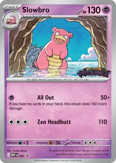Slowbro Promo card from Mega Evolution Black Star Promos