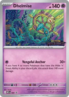 Dhelmise H card from Mega Evolution Black Star Promos