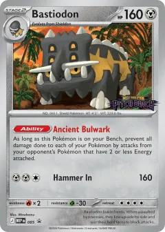 Bastiodon Promo card from Mega Evolution Black Star Promos