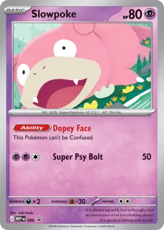 Slowpoke Rare card from Mega Evolution Black Star Promos