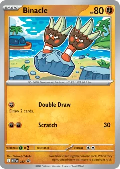 Binacle Rare card from Mega Evolution Black Star Promos