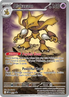 Alakazam Promo card from Mega Evolution Black Star Promos
