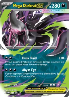 Mega Darkrai ex Promo card from Mega Evolution Black Star Promos