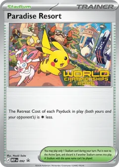 Paradise Resort Promo card from Mega Evolution Black Star Promos