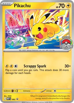 Pikachu Promo card from Mega Evolution Black Star Promos