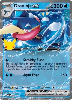 Greninja ex Promo card from Mega Evolution Black Star Promos