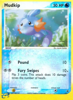 Mudkip Promo card from Nintendo Black Star Promos