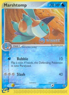 Marshtomp Promo card from Nintendo Black Star Promos