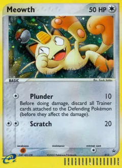 Meowth Promo card from Nintendo Black Star Promos