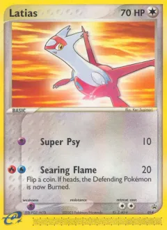 Latias Promo card from Nintendo Black Star Promos