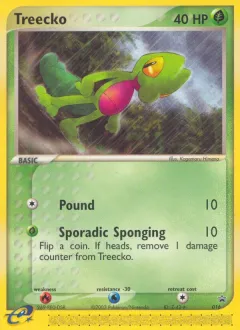 Treecko Promo card from Nintendo Black Star Promos