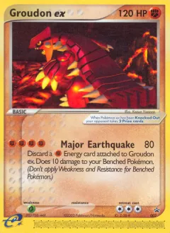 Groudon ex Promo card from Nintendo Black Star Promos