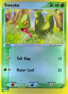 Treecko Promo card from Nintendo Black Star Promos