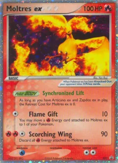 Moltres ex Promo card from Nintendo Black Star Promos