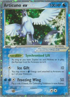 Articuno ex Promo card from Nintendo Black Star Promos