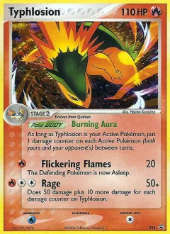 Typhlosion Promo card from Nintendo Black Star Promos