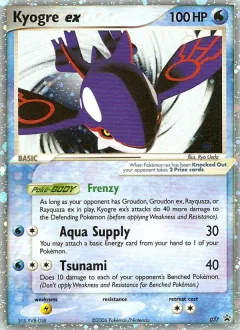 Kyogre ex Promo card from Nintendo Black Star Promos