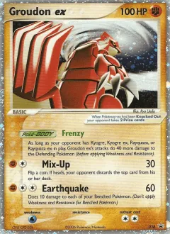 Groudon ex Promo card from Nintendo Black Star Promos