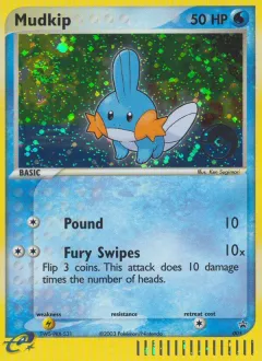Mudkip Promo card from Nintendo Black Star Promos