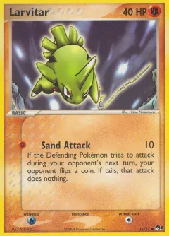 Larvitar Common card from POP Series 1