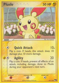 Plusle Common card from POP Series 1