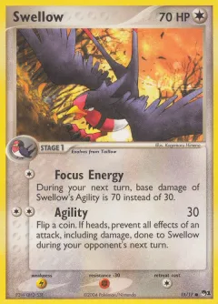 Swellow Common card from POP Series 1
