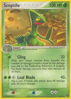 Sceptile Rare card from POP Series 1