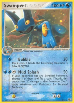 Swampert Rare card from POP Series 1