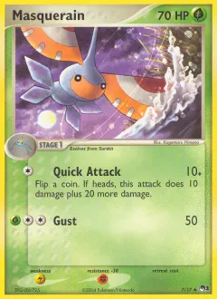 Masquerain Uncommon card from POP Series 1