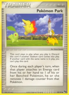 Pokémon Park Uncommon card from POP Series 2
