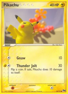 Pikachu Common card from POP Series 2