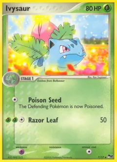 Ivysaur Uncommon card from POP Series 2