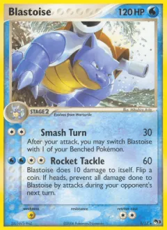 Blastoise Rare card from POP Series 3