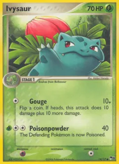 Ivysaur Common card from POP Series 3