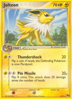 Jolteon Rare card from POP Series 3