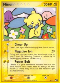 Minun Rare card from POP Series 3