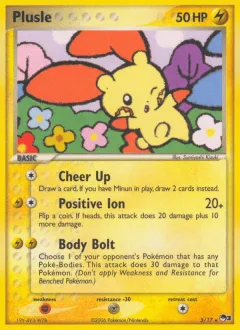 Plusle Rare card from POP Series 3