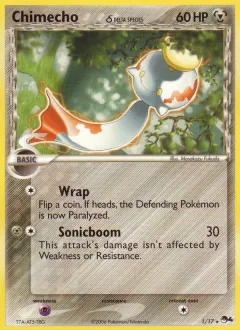 Chimecho δ Rare card from POP Series 4