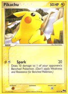 Pikachu Common card from POP Series 4