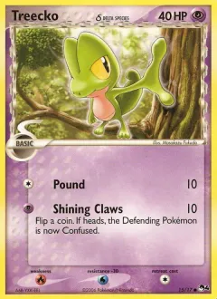 Treecko δ Common card from POP Series 4