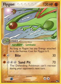Flygon Rare card from POP Series 4