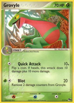 Grovyle Uncommon card from POP Series 4
