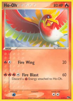 Ho-Oh Rare card from POP Series 5
