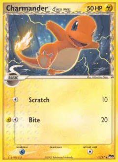 Charmander δ Common card from POP Series 5