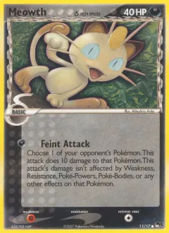 Meowth δ Common card from POP Series 5