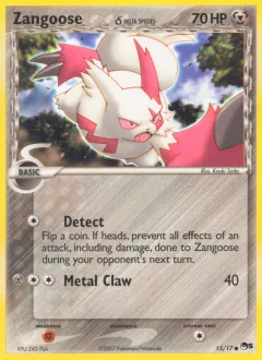 Zangoose δ Common card from POP Series 5