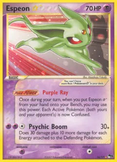 Espeon ★ Rare card from POP Series 5
