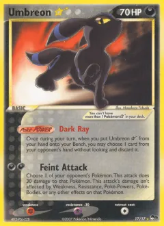 Umbreon ★ Rare card from POP Series 5